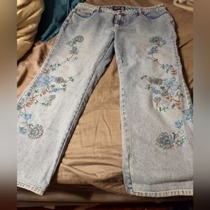 Lane Bryant 22 - beaded straight leg jeans